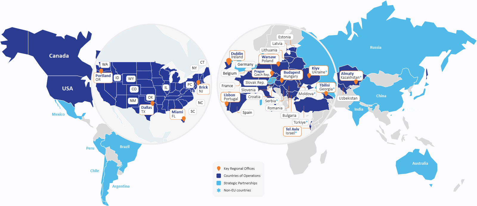 Cromos Pharma Offices and Countries of Operations
